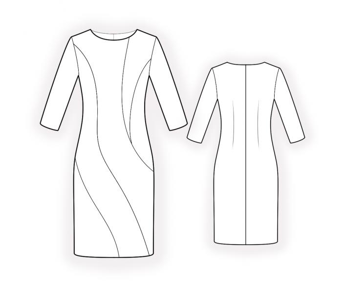 4441 · Платья — Техрисунок крупно
